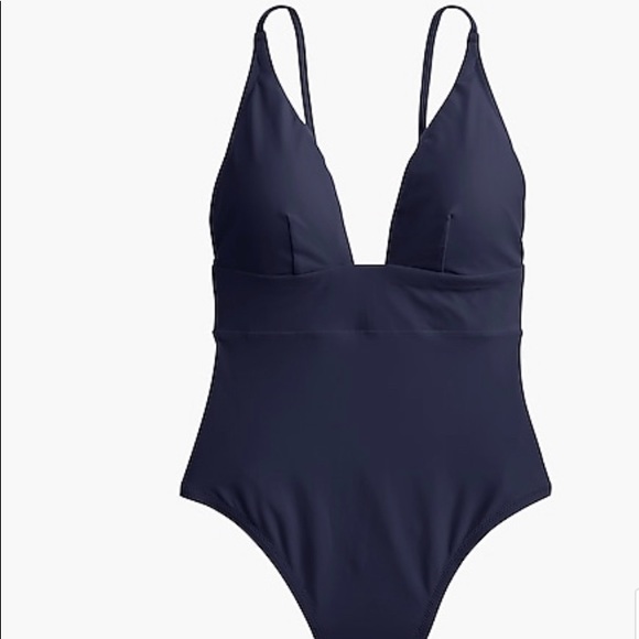 J. Crew Other - J Crew Deep V-neck french one-piece swimsuit sz 14